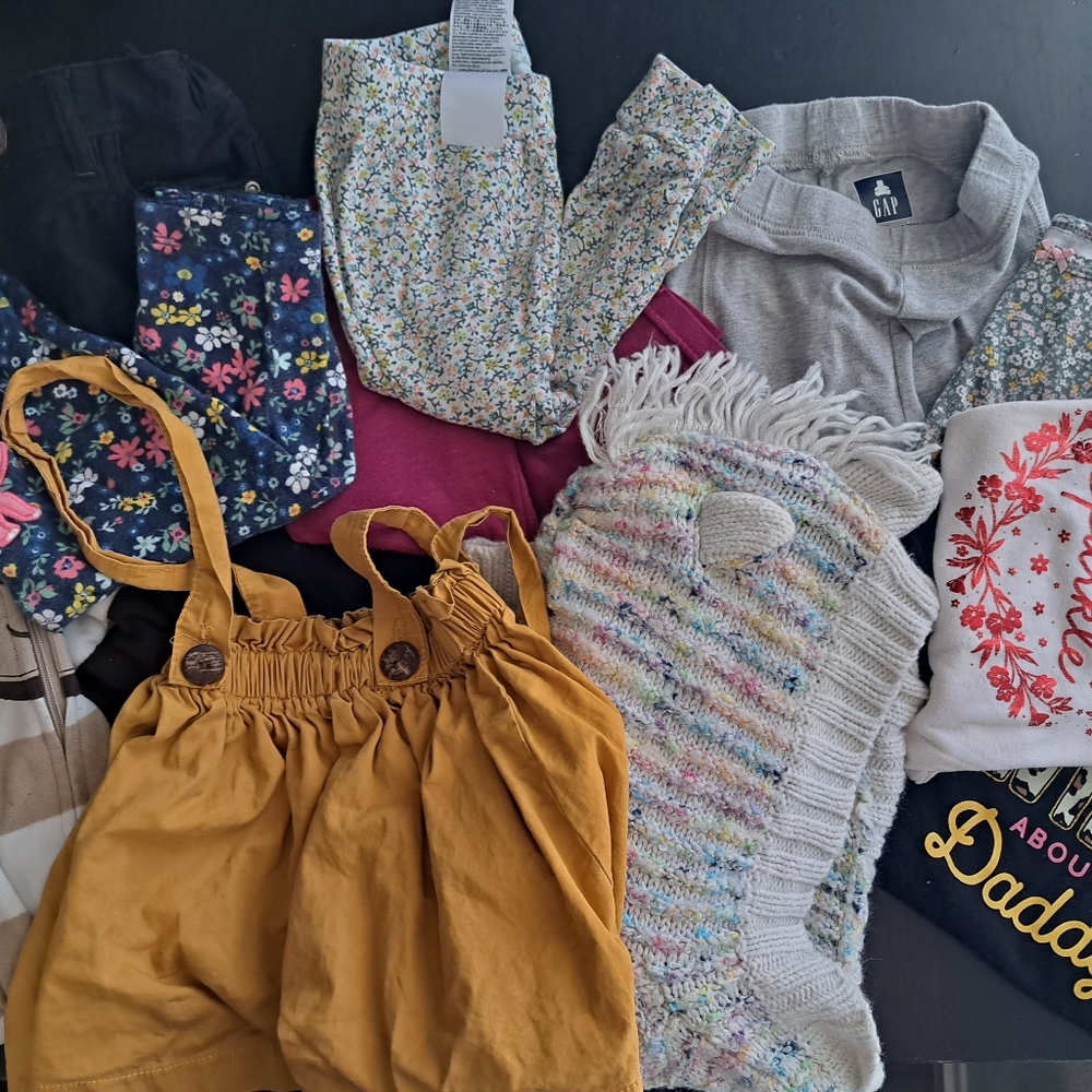 Girls clothing lot size 12-18 months